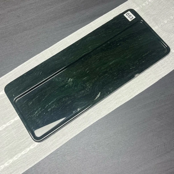 25*60干泡茶盘天然奢石六面烤漆茶具收纳装饰托盘轻奢果盘