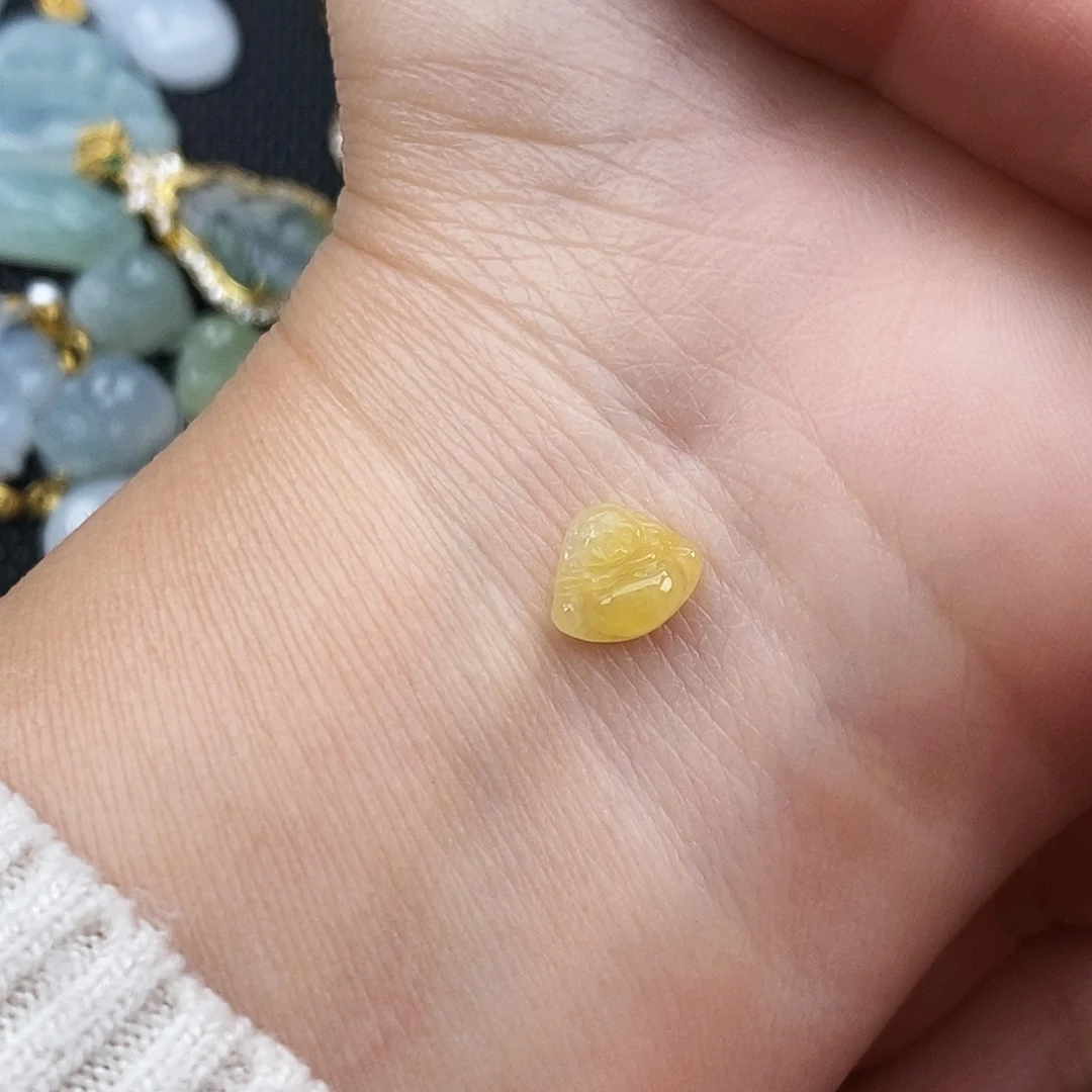 翡翠颈饰18K金镶嵌A****.佛公