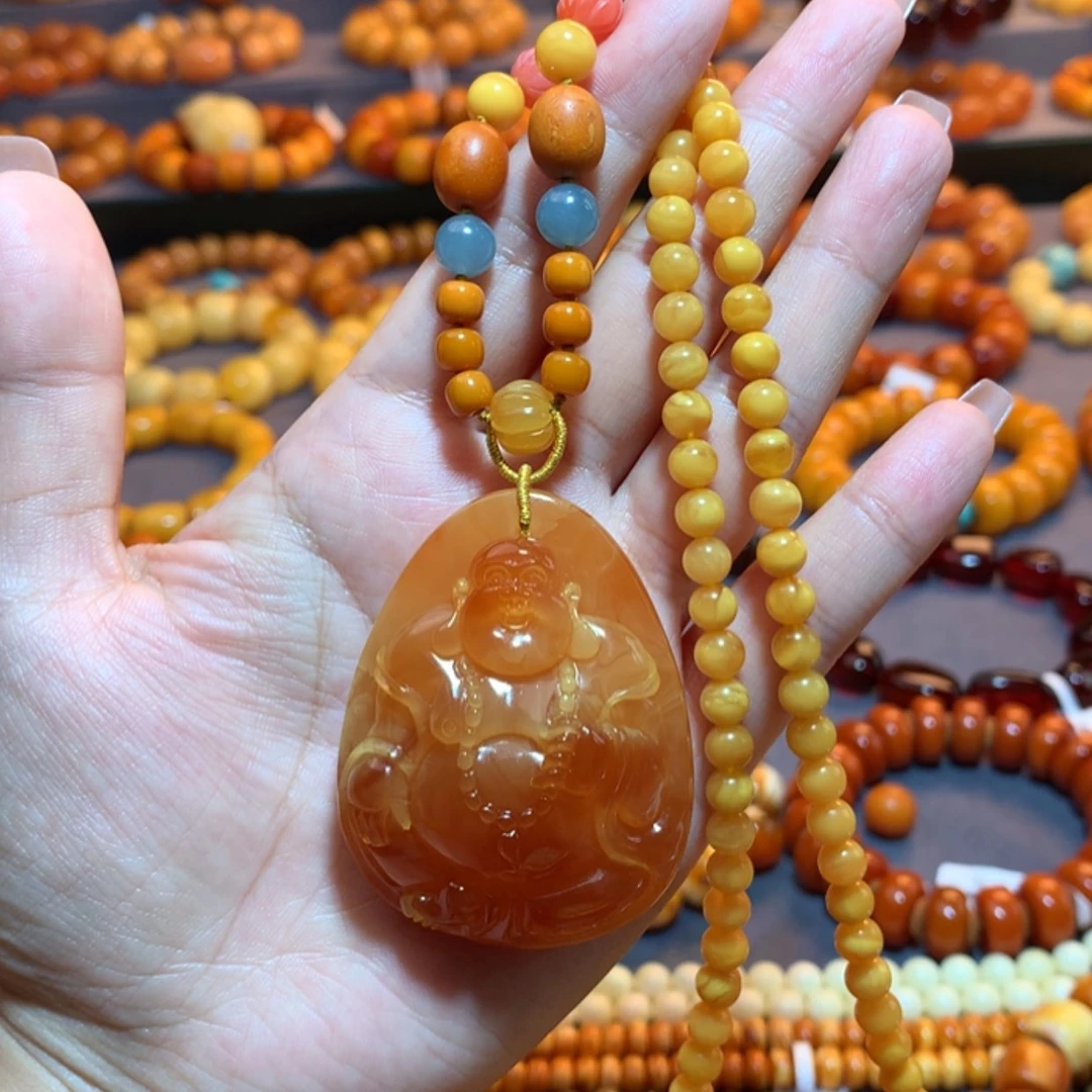 【闪购商品】蜜蜡吊坠(赠链)未镶嵌蜜蜡吊坠