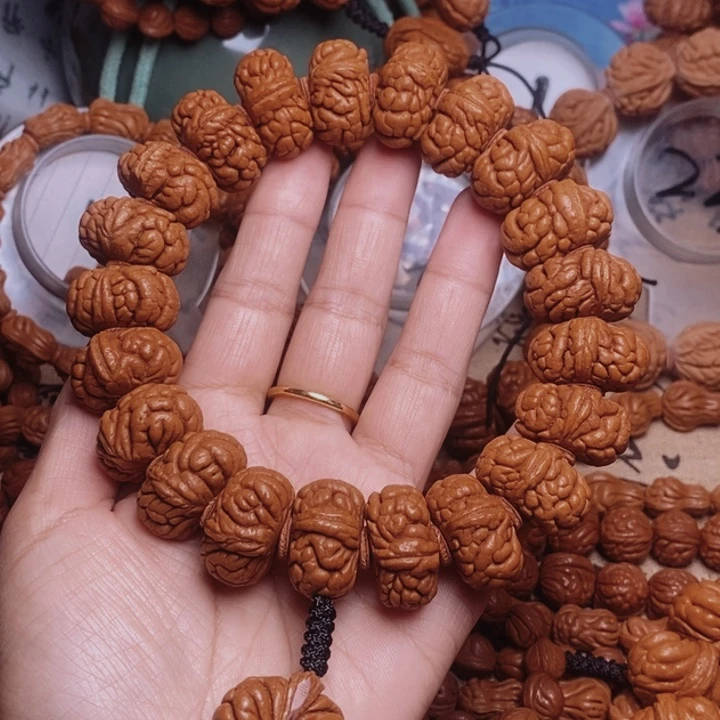 手串文玩核桃龙纹桃核