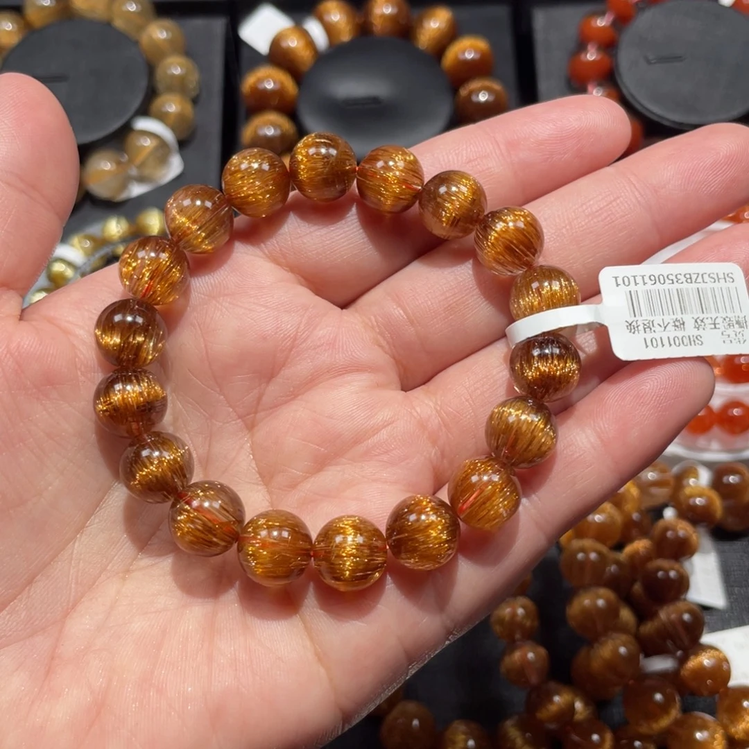 水晶手链未镶嵌铜顺发10.8mm左右