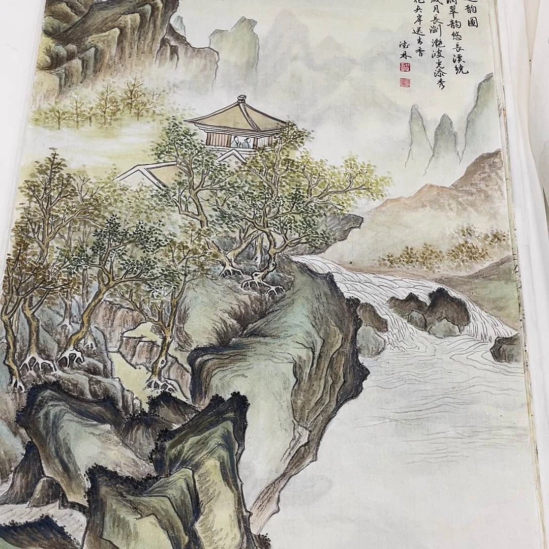 国画绘画作品贺德林70.45画芯