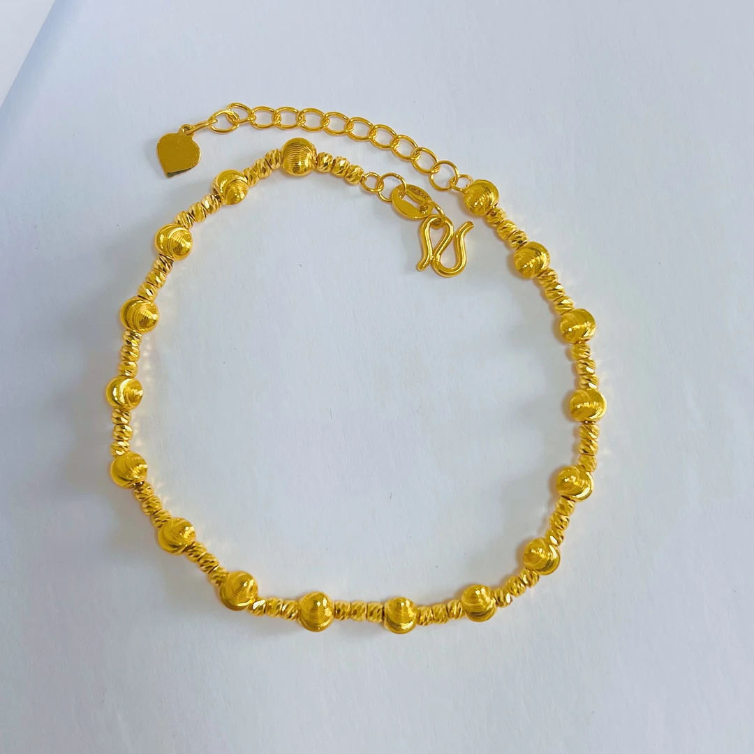 足金999爆闪珠猫眼手链闪亮仙女时尚ins