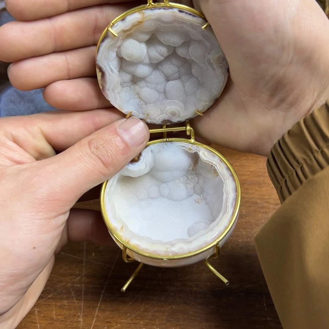 玛瑙/玉髓珠宝奇石未镶嵌礼*管