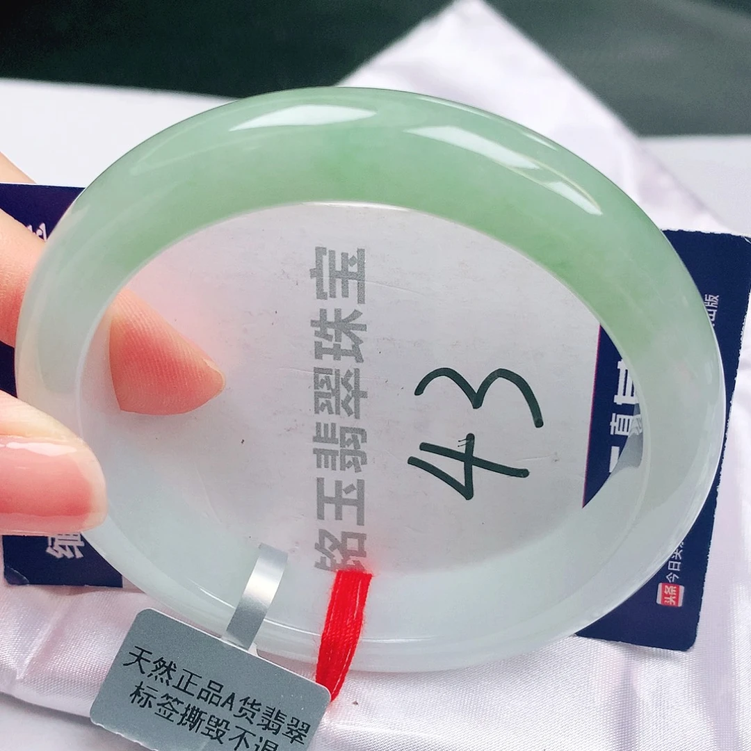翡翠未镶嵌手镯缅甸天然a货翡翠手镯