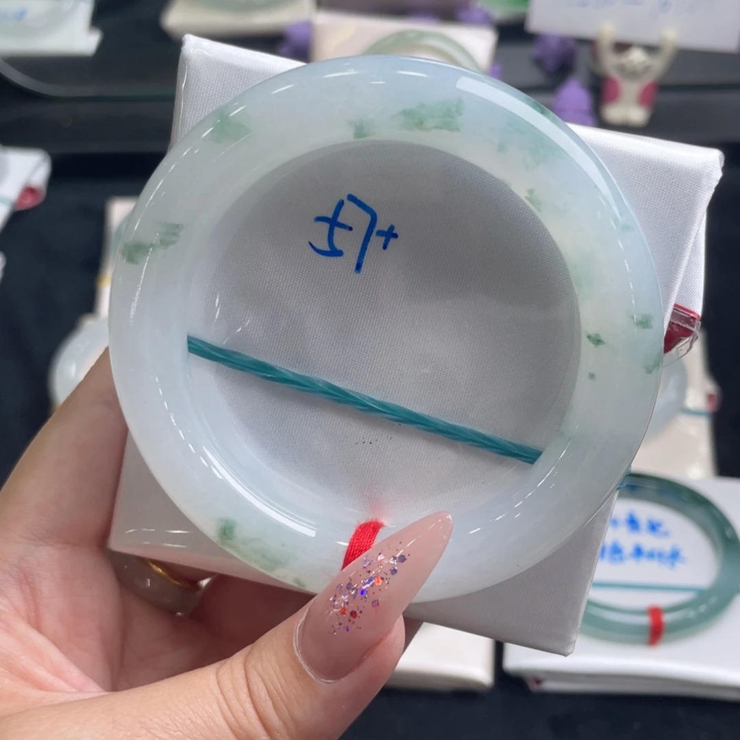 翡翠手镯未镶嵌58.5圈 25号