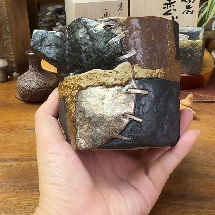 雅***棋内田和彦备前烧公道杯福利一口价