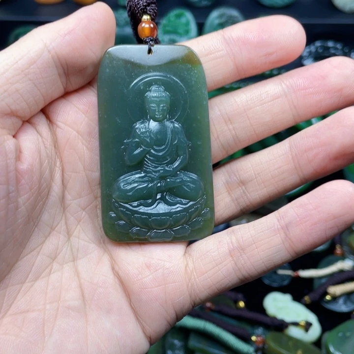 和田玉未镶嵌挂件