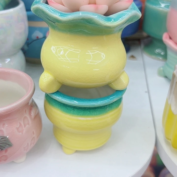 有孔，满10元发货多肉陶瓷花盆