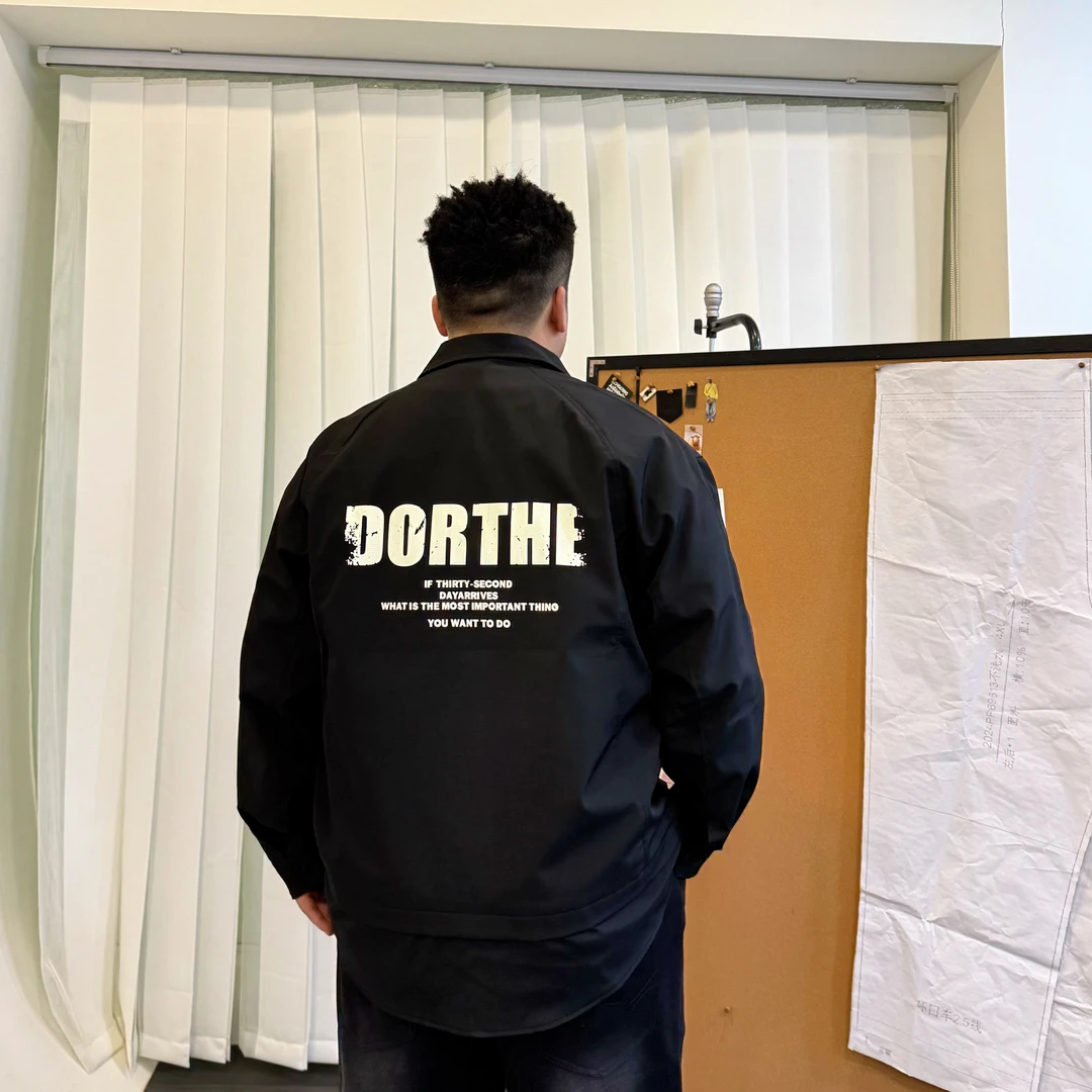 【印花衬衫外套】男士春夏胖子穿搭配大码男装微胖男装秋外套L8605