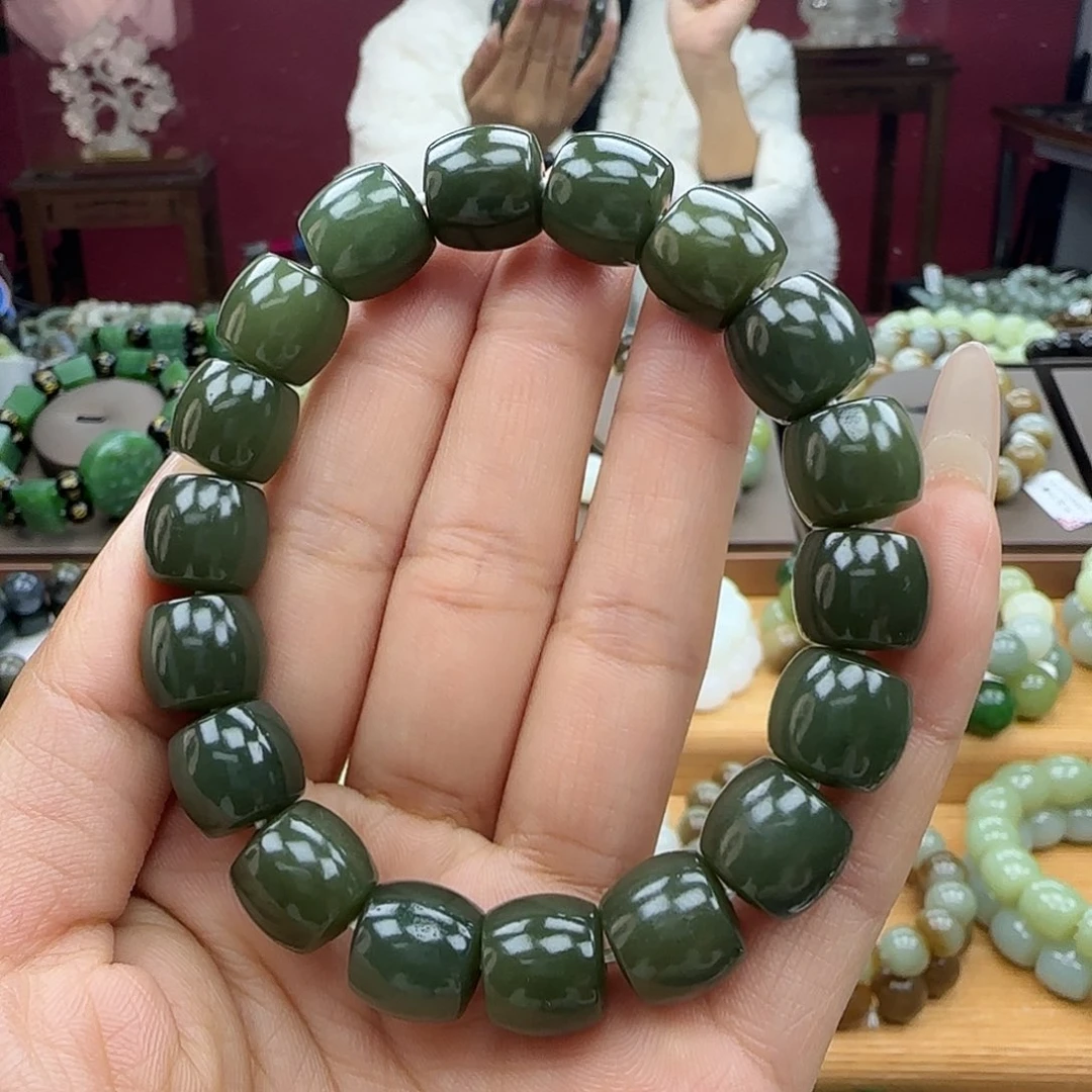 和田玉未镶嵌手链