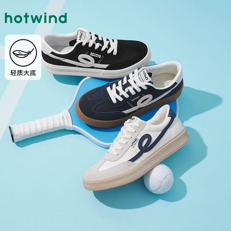 热风男士厚底跑步休闲运动户外增高软底软面时尚休闲鞋H14M25723