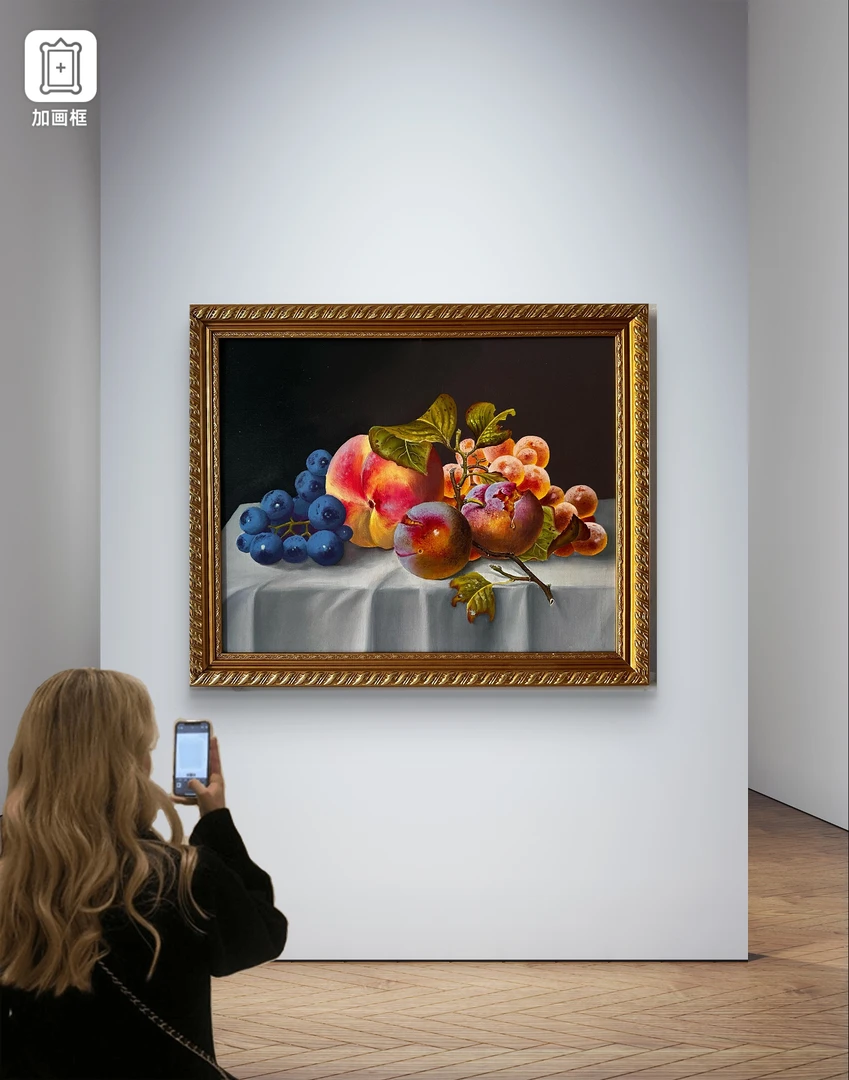 手绘油画45✖️57水果梦幻风客厅玄关卧室餐厅装饰艺术挂画