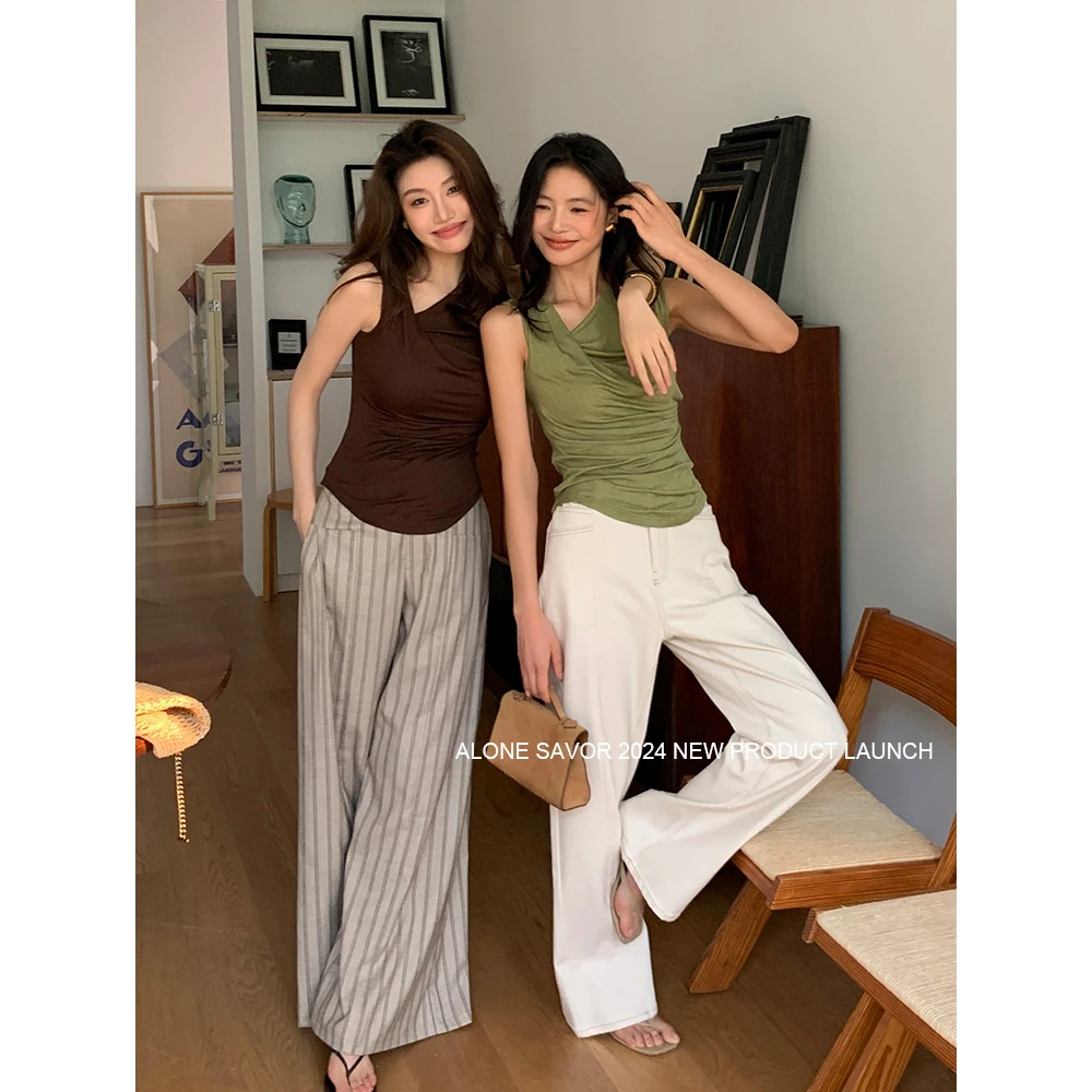 【ALONE SAVOR】轻罗，兰精天丝软糯亲肤小飞袖慵懒不规则上衣U011