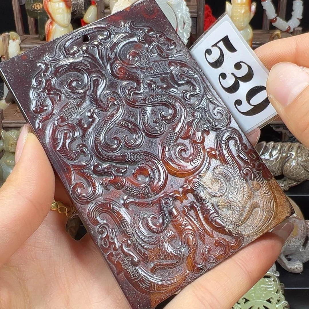 和田玉未镶嵌挂件