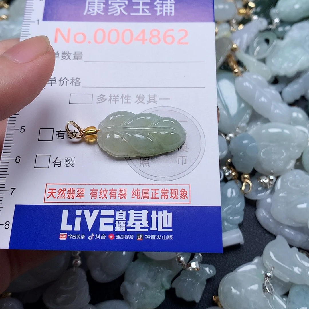 颈饰未镶嵌翡翠v