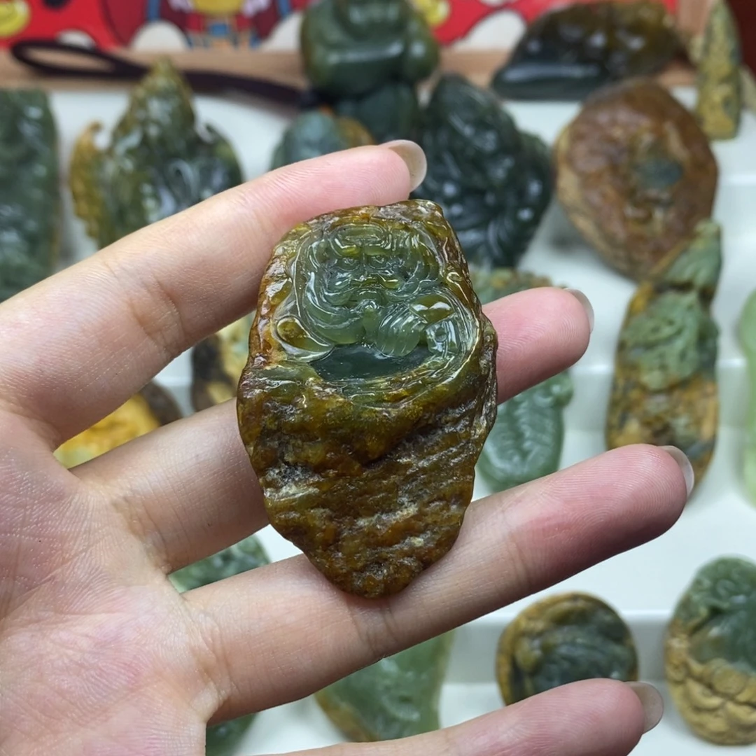 天***路岫岩河磨玉（透闪石质玉）未镶嵌挂件