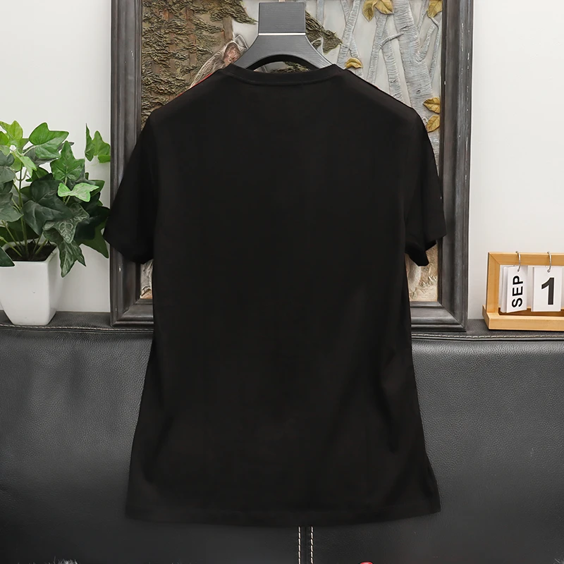 精品轻奢男装  潮流时尚舒适修身圆领短袖T恤8205