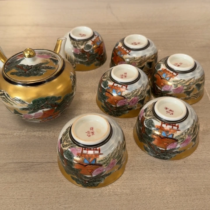 瓷片茶道具工艺品