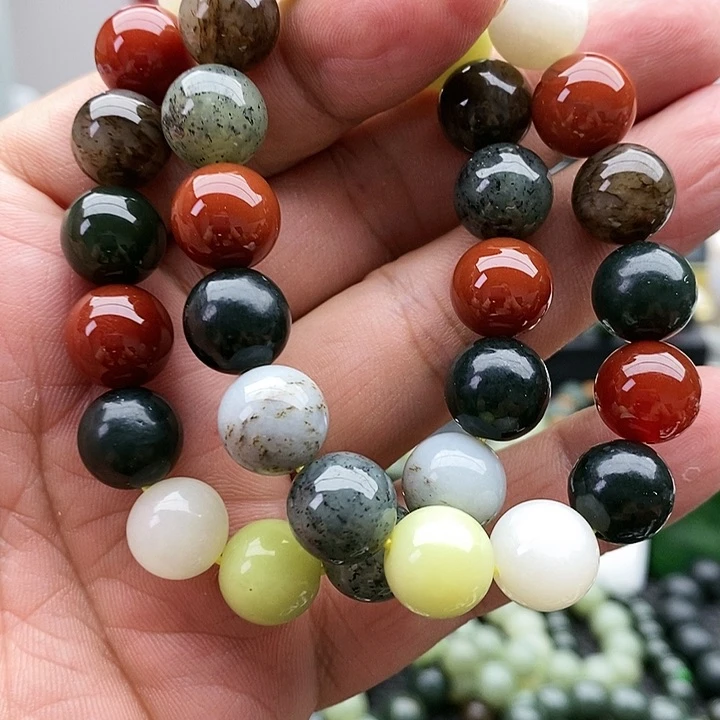 【闪购商品】手链未镶嵌和田玉12多宝拍一发一