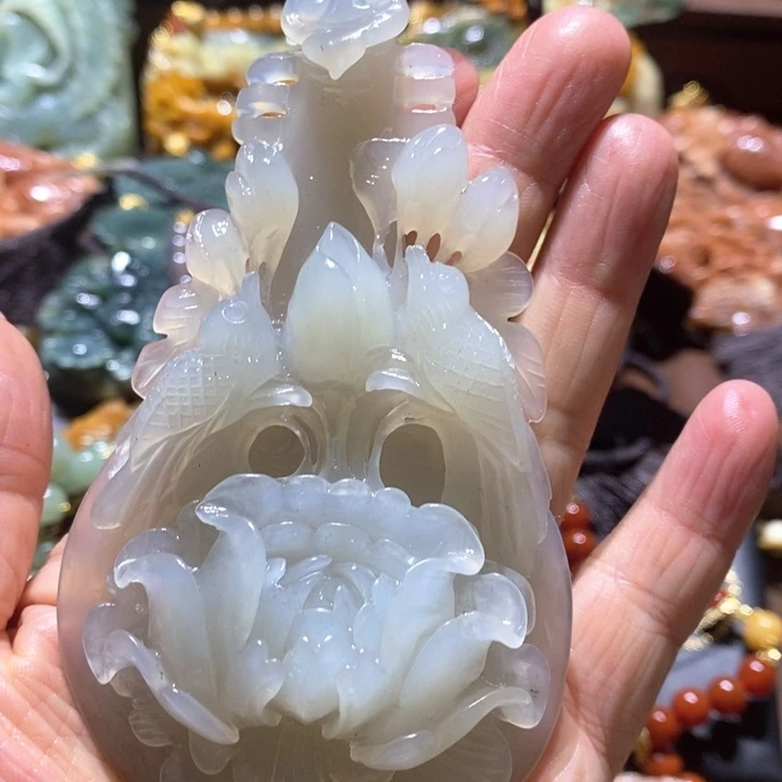 岫玉未镶嵌毛衣链