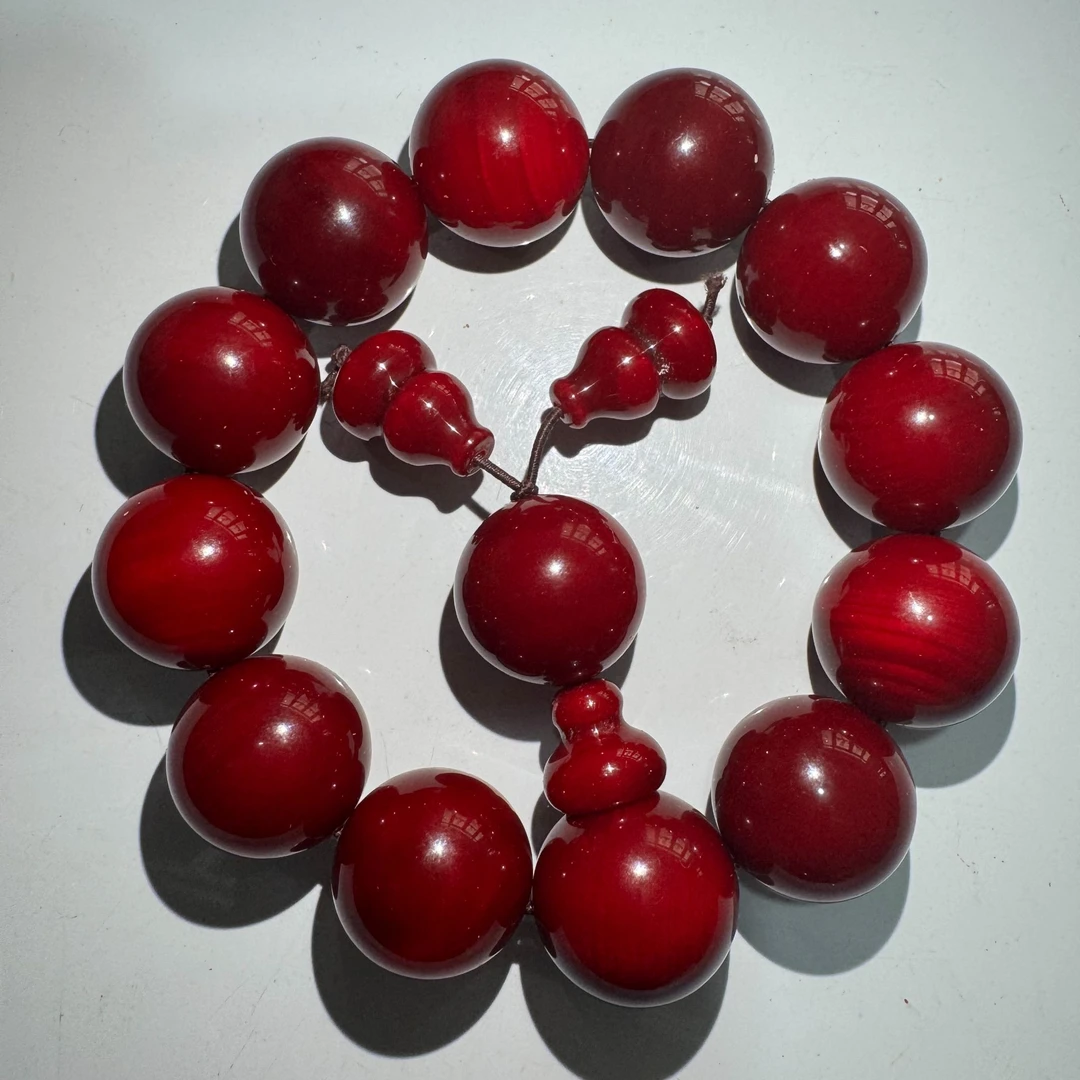 红松琥珀木男士女士手串
