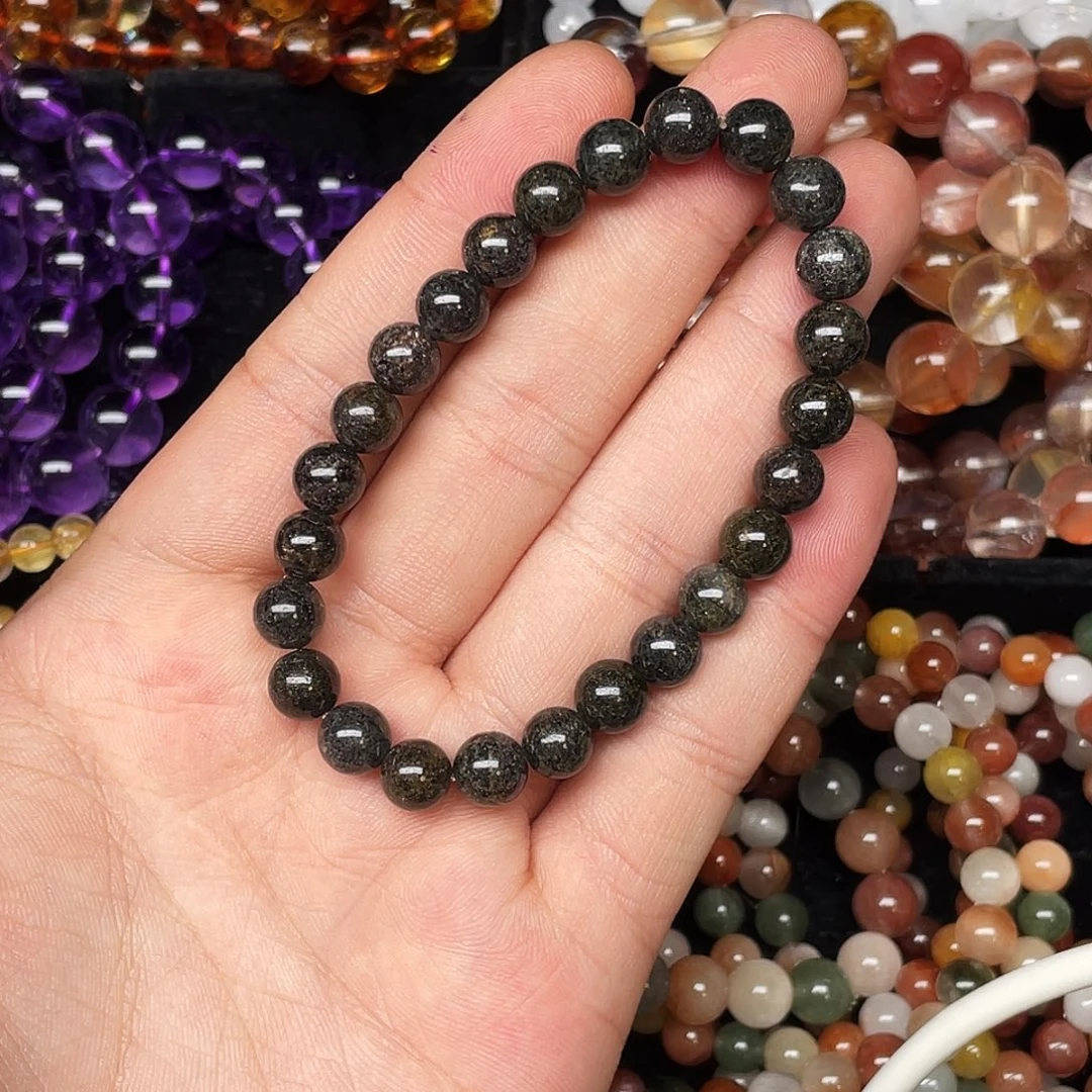 水晶未镶嵌手链黑幽灵7.9