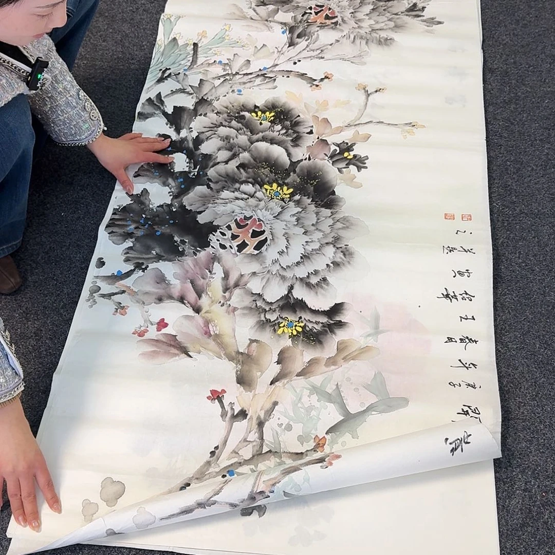 纯手绘国画作好看小六尺