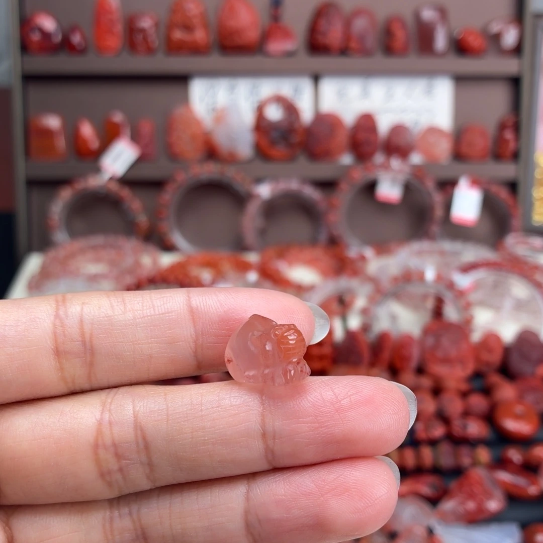 南红玛瑙未镶嵌颈饰貔貅