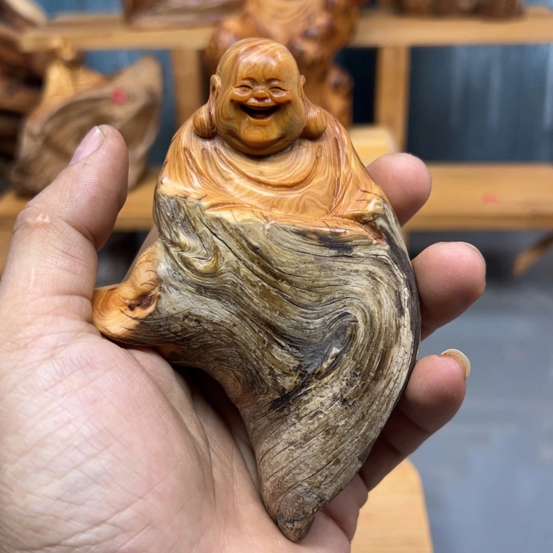 皇***静木崖柏木摆件手把件