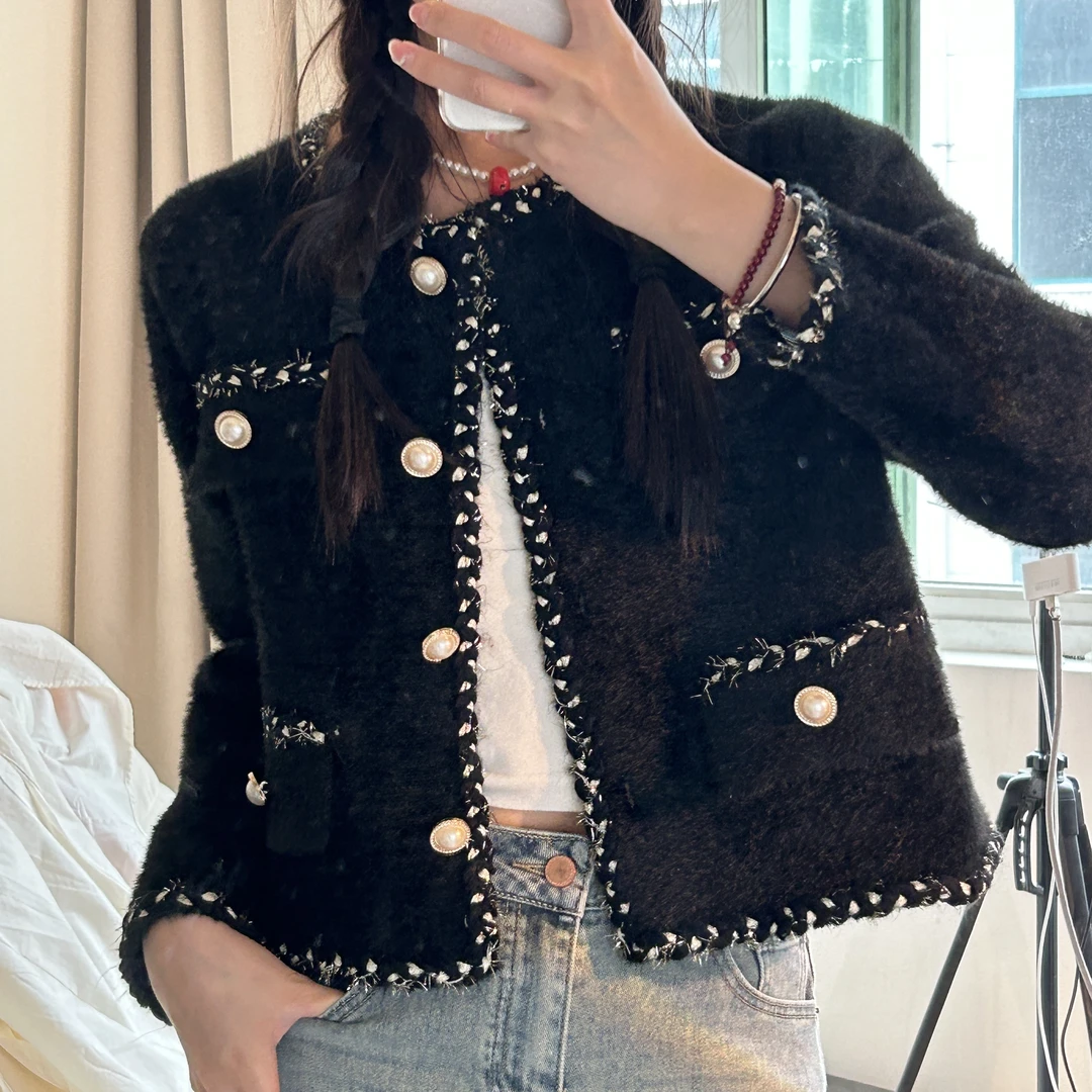 【728】秋冬时尚气质小香风女外套