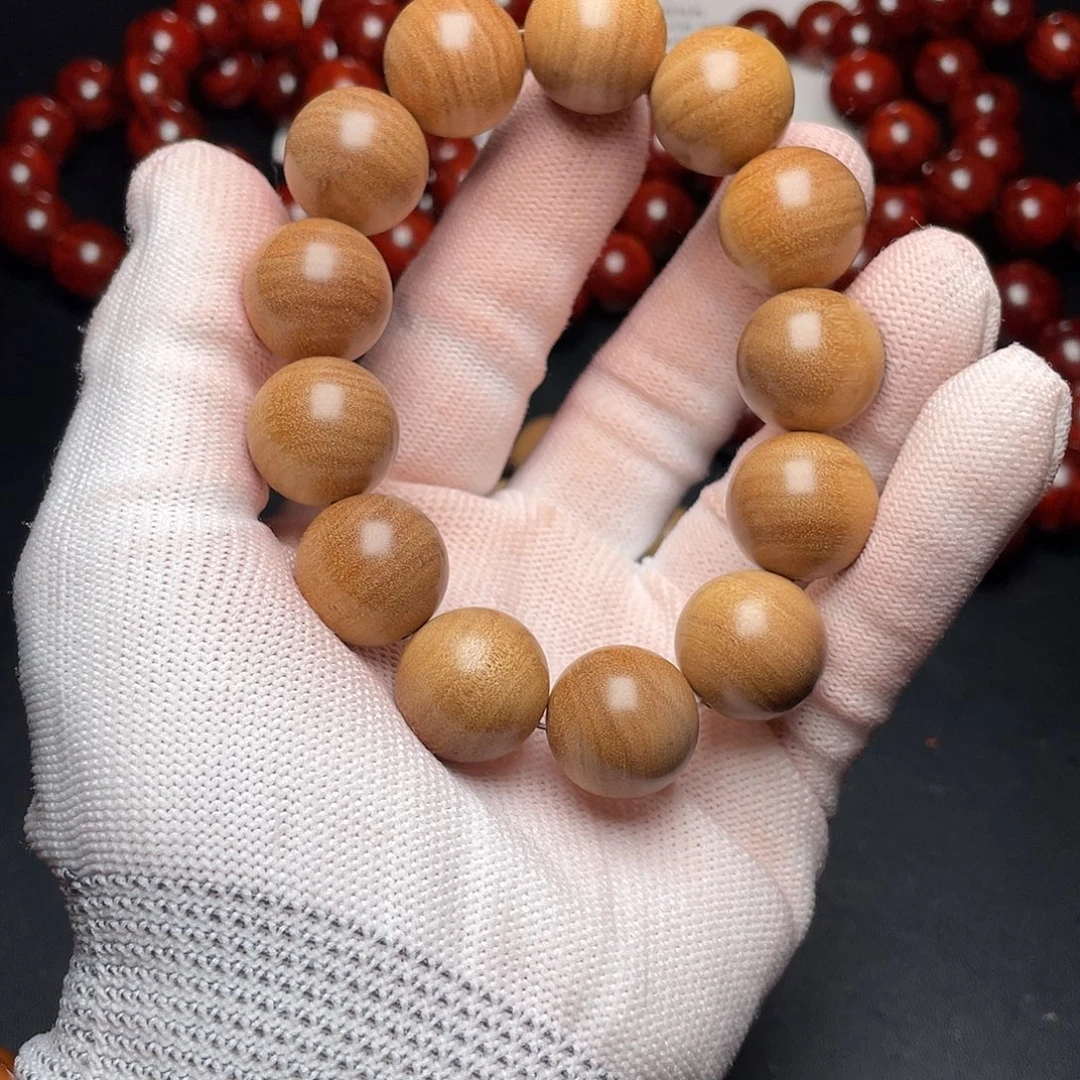 檀香木手串/手链1.8正区印度老山檀香横纹