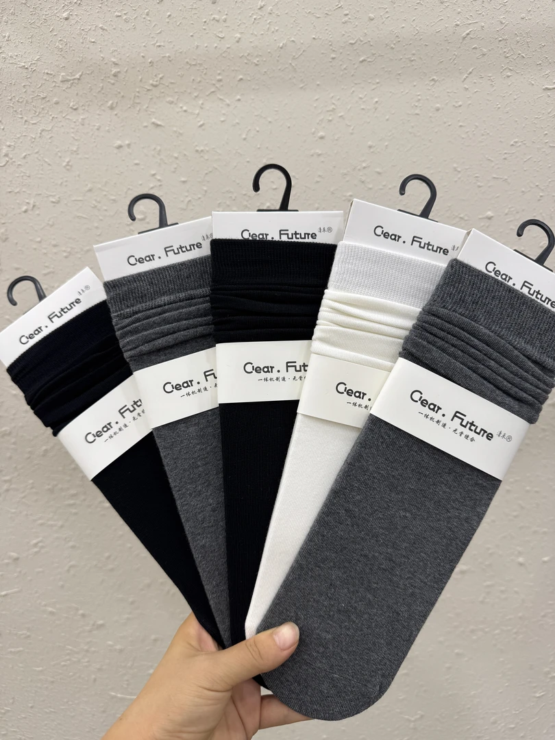 袜子莫代尔女秋冬款堆堆袜日系学院风长筒女袜3330