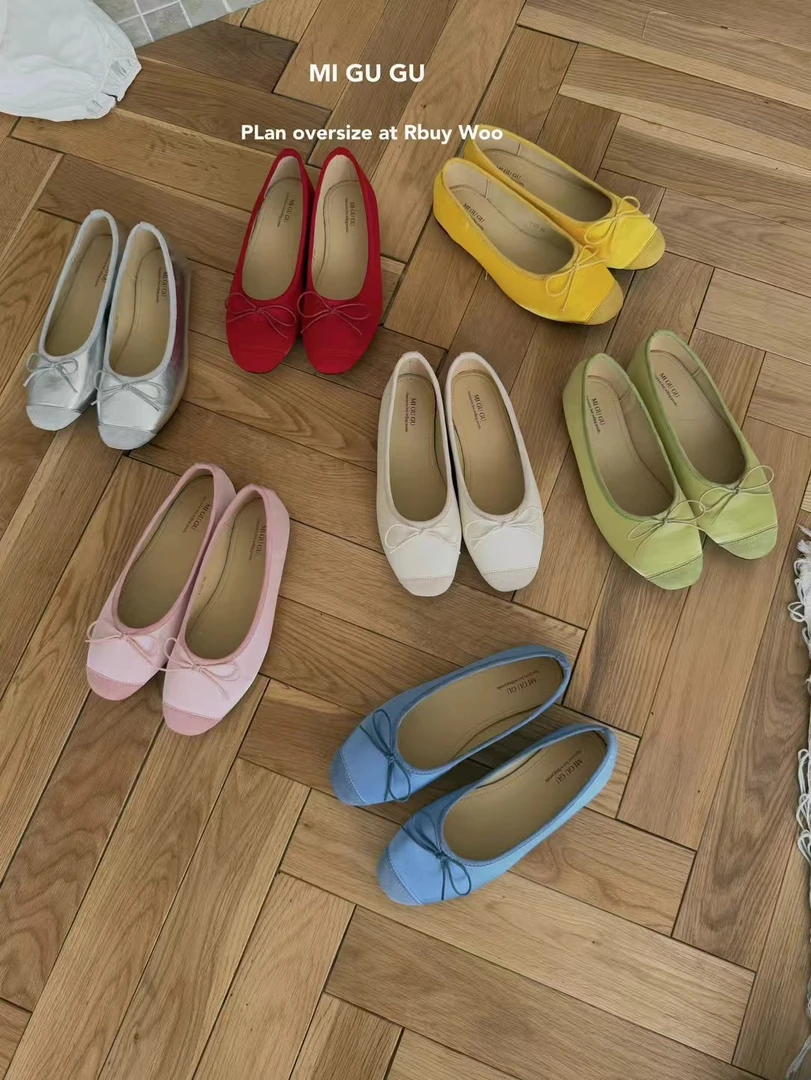 单鞋女温柔小香风仙女蝴蝶结浅口奶奶鞋软底豆豆鞋防滑孕妇鞋瓢鞋