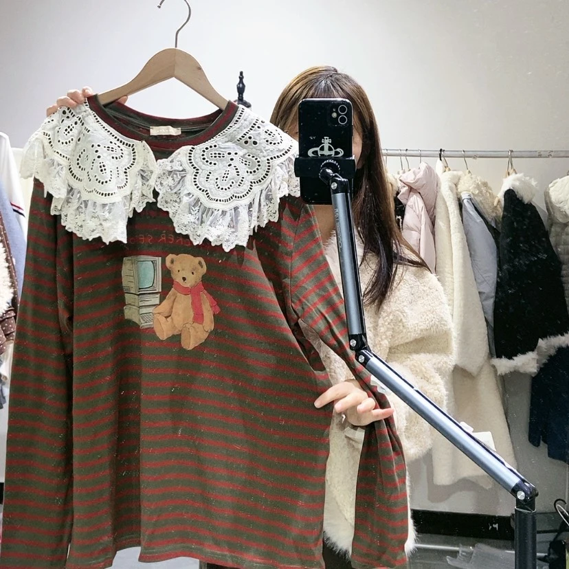 【闪购商品】咖色花边