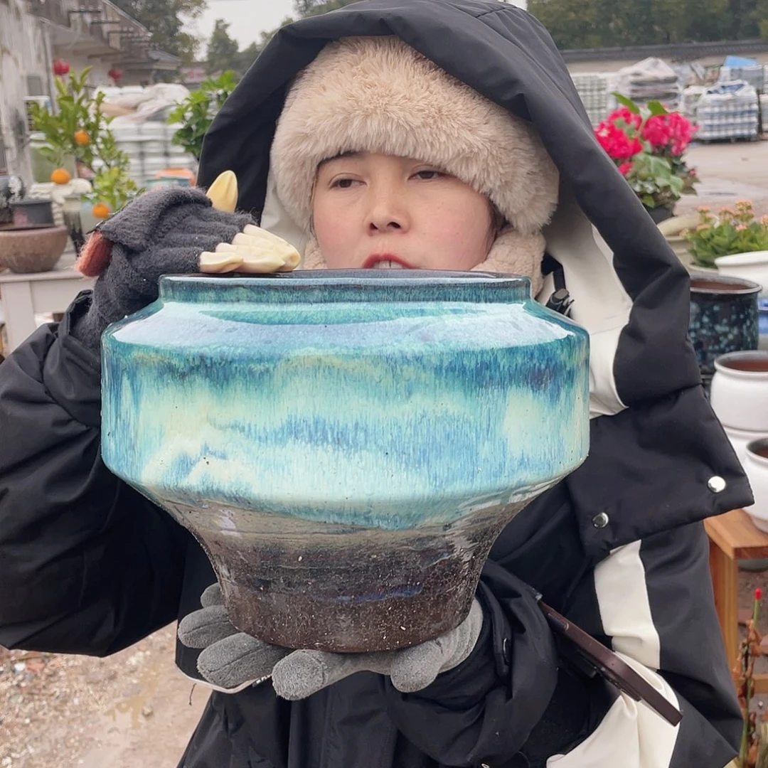 红陶王嫂花盆0201-456