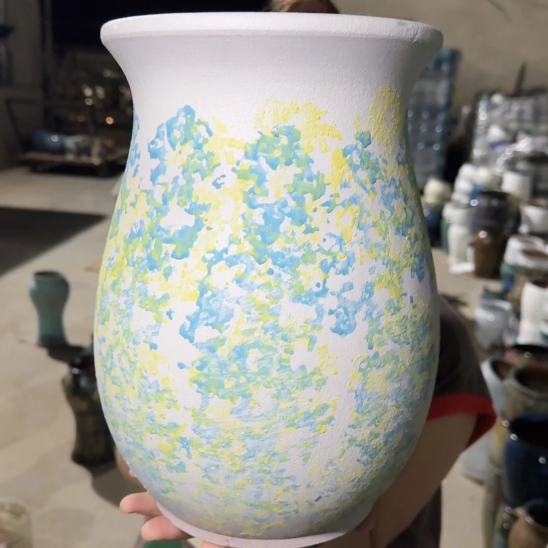 紫砂花盆高31口21