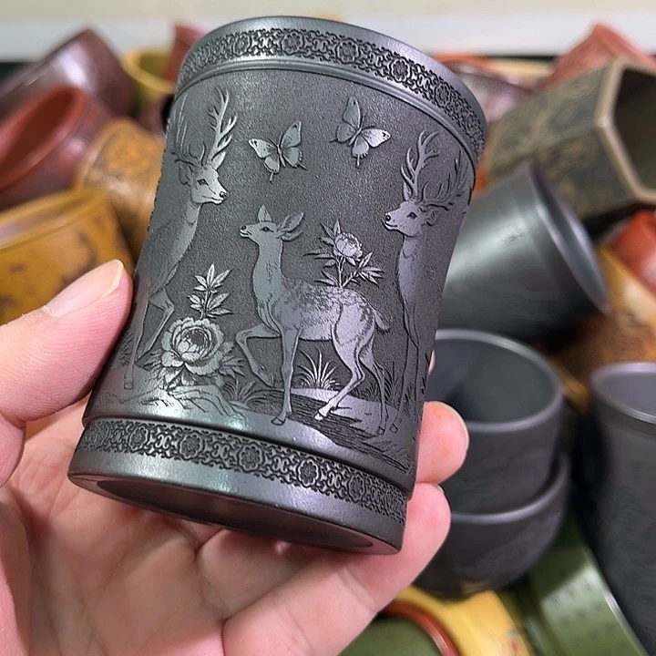 茶杯紫砂全手工紫砂主人杯