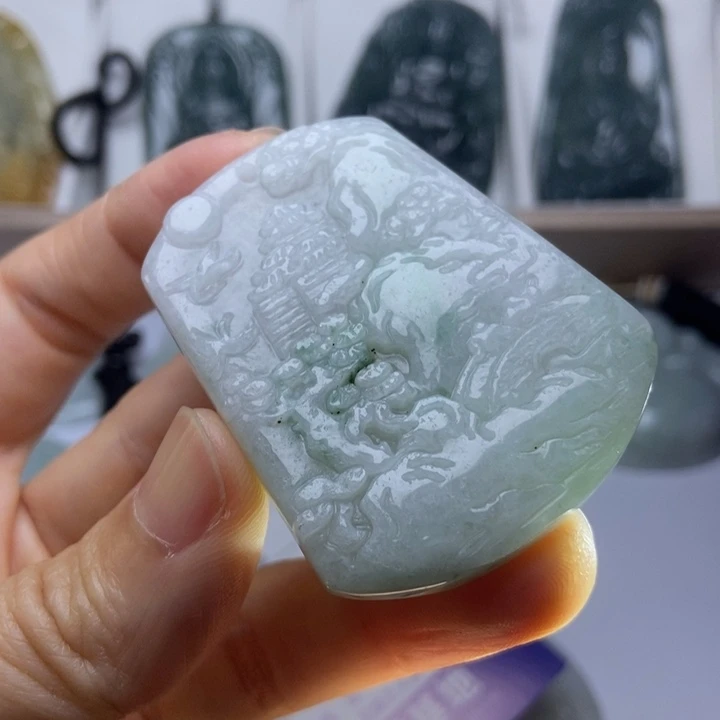 翡翠未镶嵌颈饰翡翠