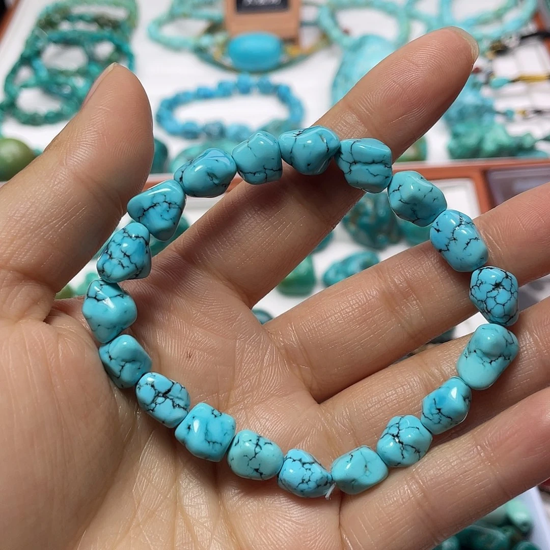 开***心绿松石未镶嵌颈饰