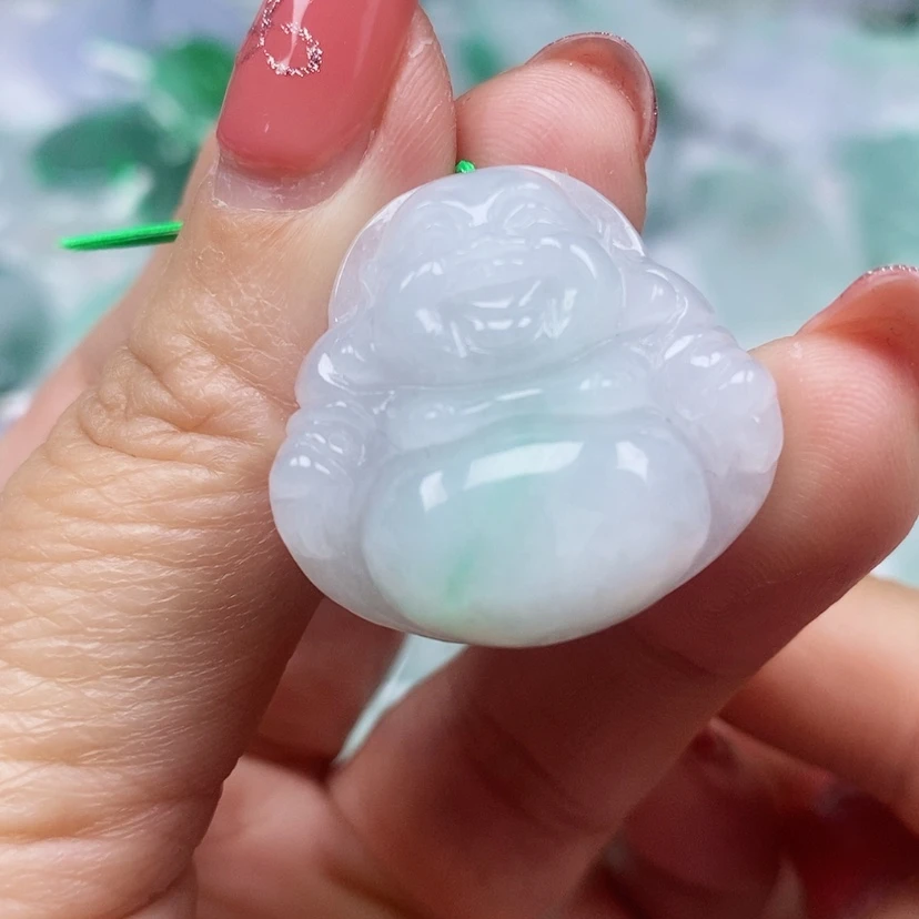 【闪购商品】翡翠颈饰未镶嵌天然翡翠A货佛公