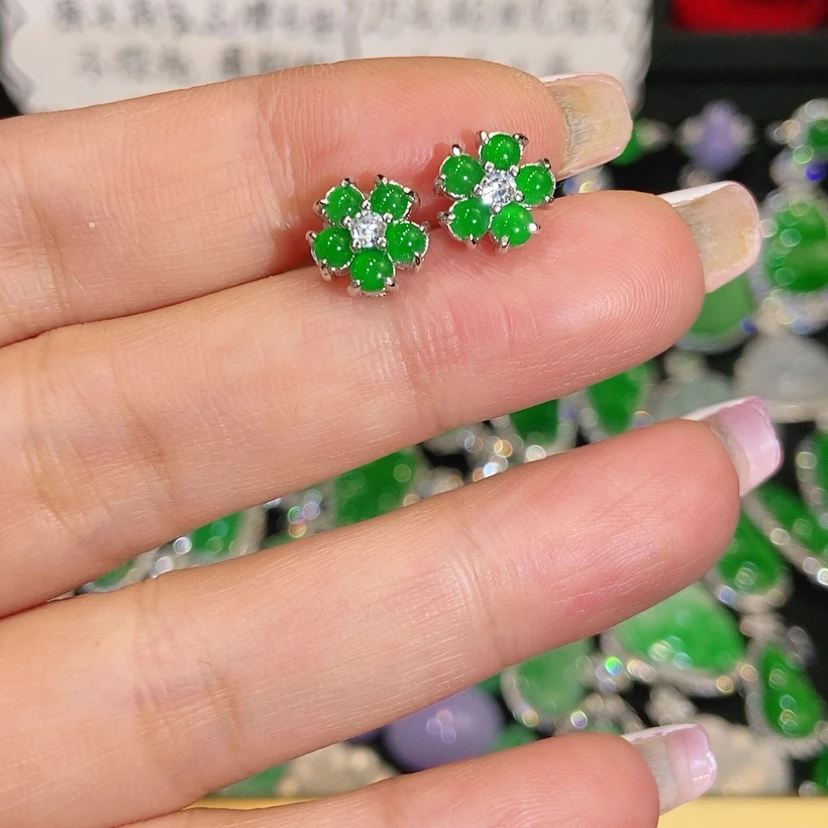 【闪购商品】未镶嵌翡翠耳饰天然翡翠