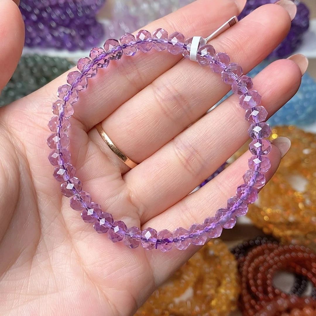 未镶嵌手链紫晶11.4