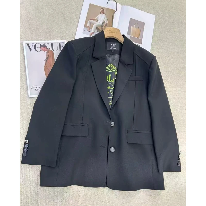 8636-31912 包袖简约通勤简约挺阔双排扣西装西服