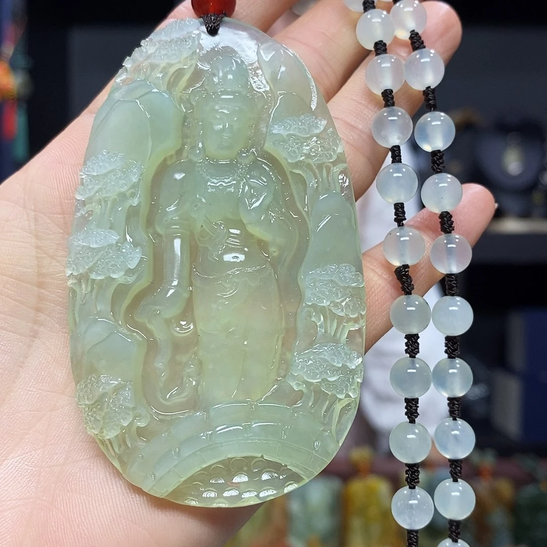 未镶嵌岫玉挂件吊坠