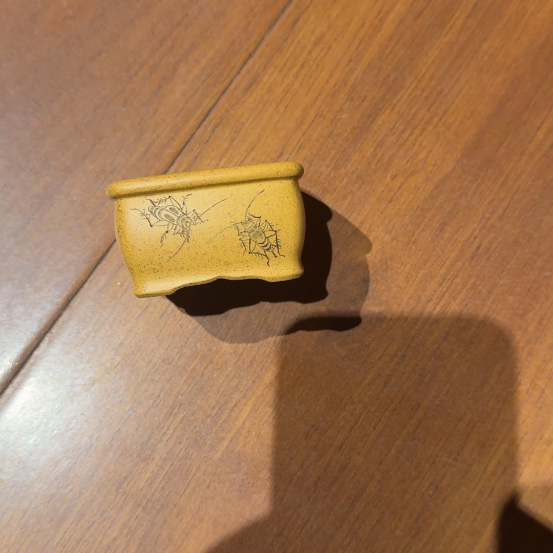 路***️紫砂花盆原矿紫泥