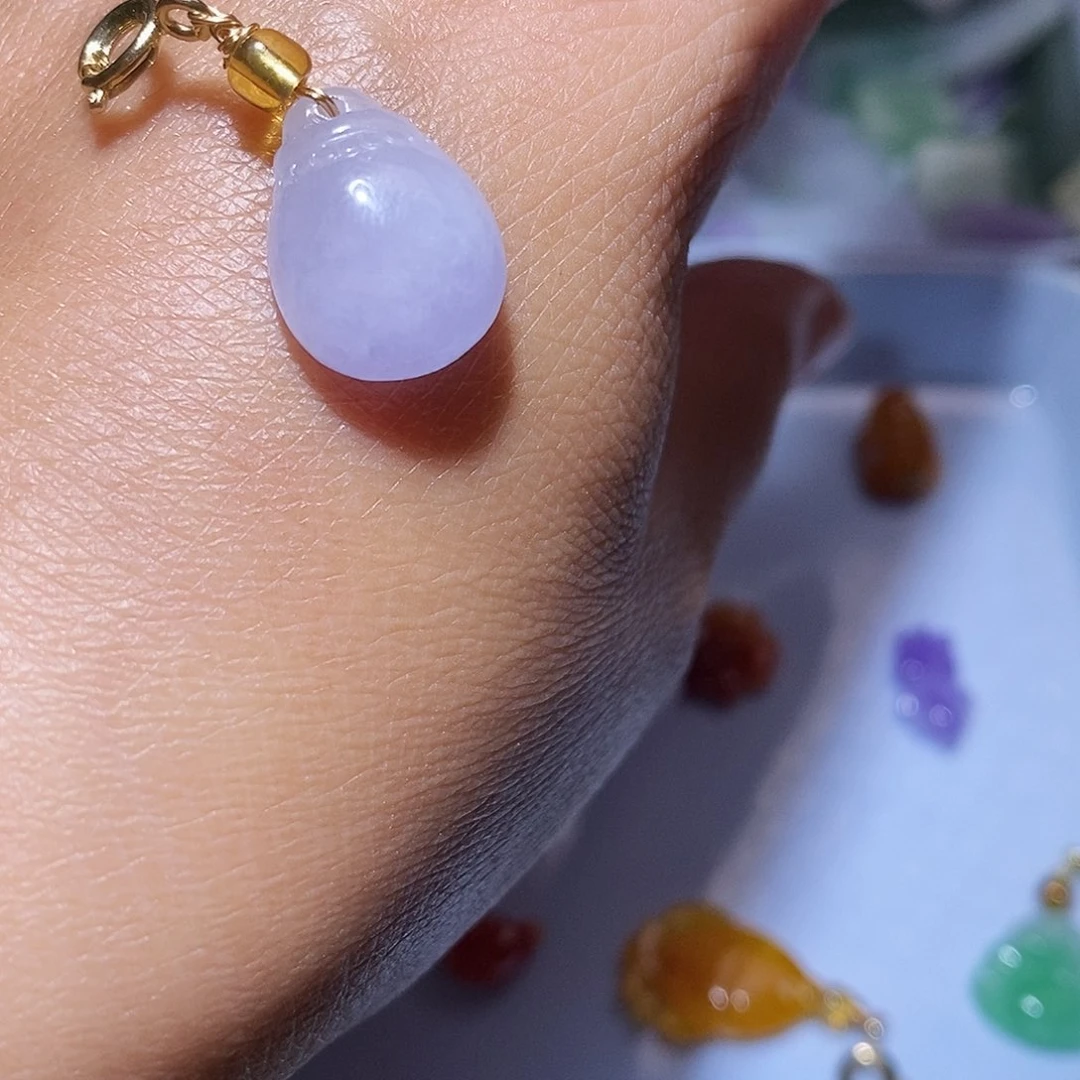 翡翠未镶嵌吊坠(不含链)008