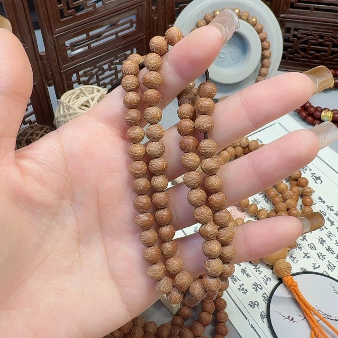 凤眼菩提手串空*格国产酸枣核