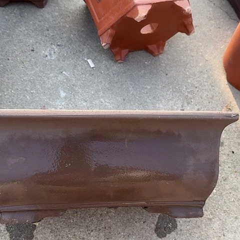 紫砂宜兴紫砂40素面马槽