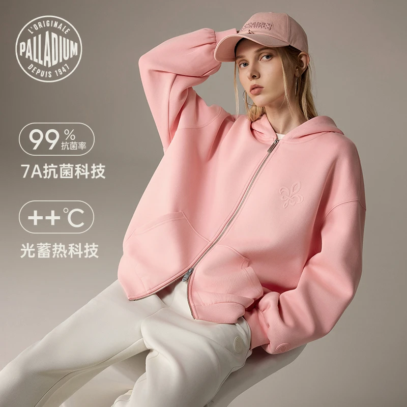 帕拉丁冬季女款上装立体鸢尾花绣花设计外套1912903